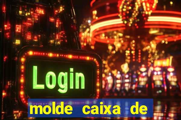 molde caixa de baralho png